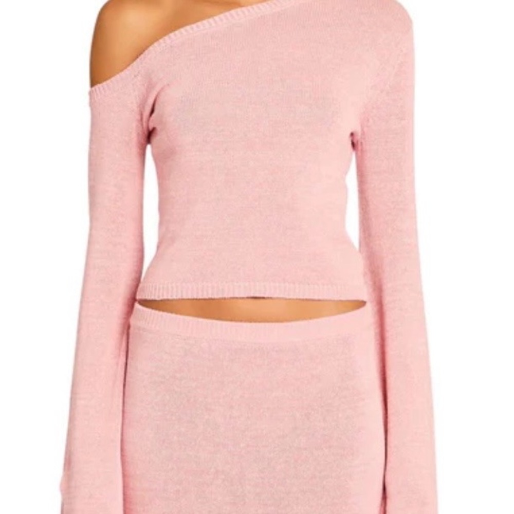SER.O.YA Alivia Soft Pink Knit Top